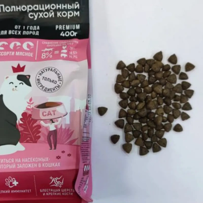 Онто (Onto)  0,4кг мясное ассорти сухой для кошек (328401) фото