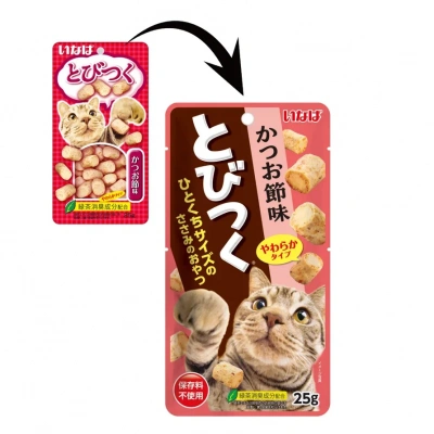 Inaba Tobitsuku 0,025кг со вкусом кацуобуси лакомство для кошек фото