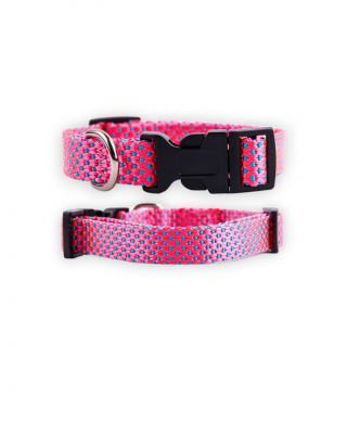Ошейник (Аркон) Dog&Vogue NEO нейлон шир. 20 мм, 33-50 см розовый