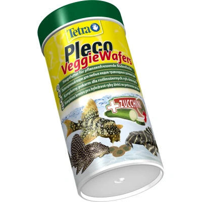 Tetra Pleco Veggie Wafers 0,25л корм для травоядных сомов, пластинки фото