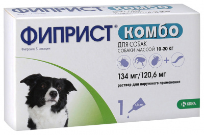 Фиприст Комбо 1,34мл 10-20кг (1пип) для собак (ЛИЦЕНЗИЯ) фото