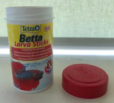 Tetra Betta Larva Sticks 0,1л корм гранулы для тропических бойцовых рыб фото