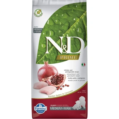 Farmina (Фармина) N&D Dog 12кг с курицей и гранатом, сухой корм для щенков крупных пород (020116, 036025) фото
