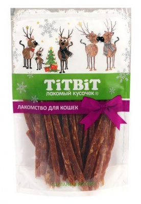 TiTBiT 0,05кг соломка утиная для кошек (Новогодняя коллекция) 