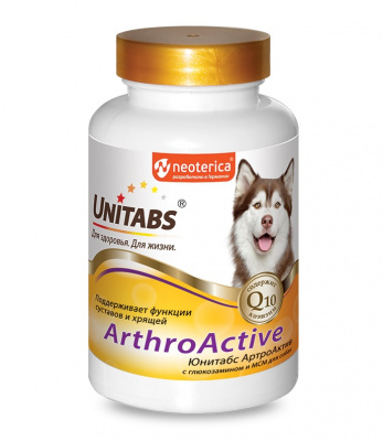 Unitabs ArthroАctive с Q10 для собак 200 таб. фото
