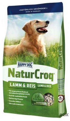 Happy Dog NaturCroq 15кг ягненок и рис сухой для собак с чувствительным пищеварением (117011)