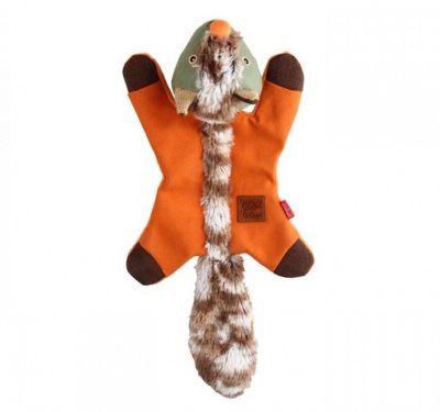 Игрушка (GiGWi) 85016 Лисичка с пищалкой 39 см для собак, серия CATCH & FETCH ECO