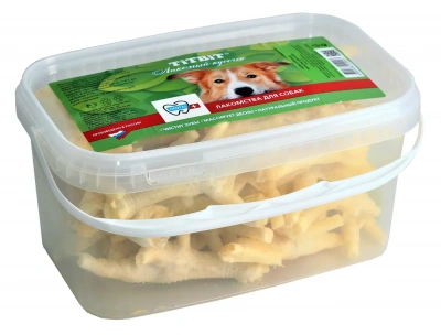 TiTBiT 3,3л лакомство лапки куриные - банка пластмассовая 3.3л фото