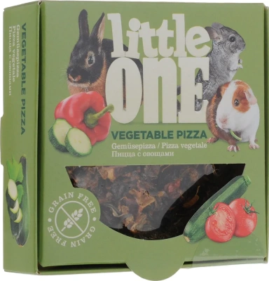Little One 0,055кг Лакомство Пицца с овощами для грызунов фото