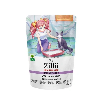 ZILLII (Зилли) Cat Urinary Care 0,085кг ягненок в соусе для кошек (355445) фото
