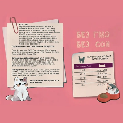 Edel Cat Pork 1,5кг свинина сухой для кошек (403981) фото