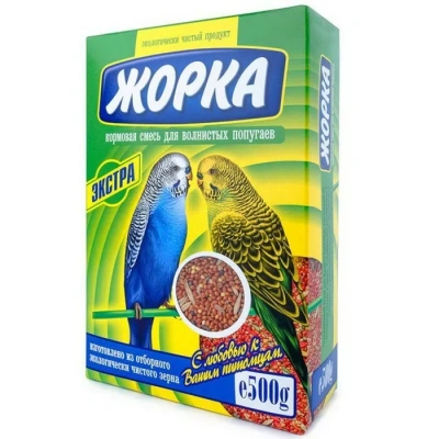 Жорка 0,5кг корм для волнистых попугаев Экстра (новая упаковка) фото
