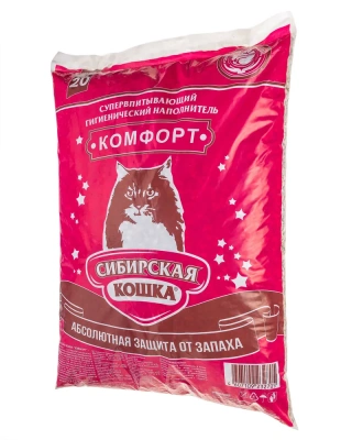 Наполнитель (Сибирская кошка) 20л Комфорт впитывающий фото