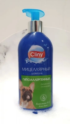 Шампунь (Cliny) Гипоаллергенный с ионами серебра для собак с чувствительной кожей, 300мл фото