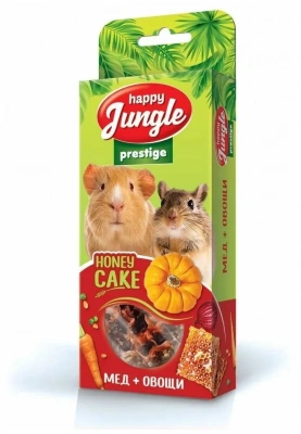 Happy Jungle PRESTIGE 0,085кг корзинки для грызунов мед+овощи 3шт (J505) фото
