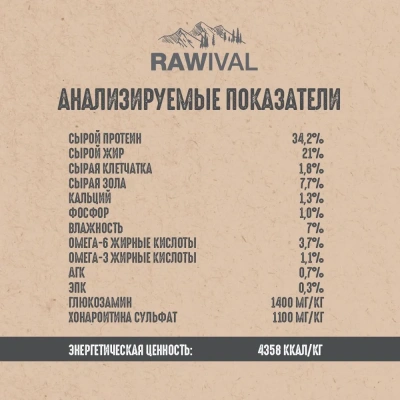 RAWIVAL Gifts of Fields&Branches ягнёнок с перепелом для щенков карликовых и маленьких пород, 0,75кг фото
