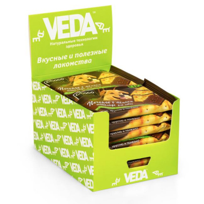VEDA 0,03кг печенье Choco Dog для собак в тёмном шоколаде фото