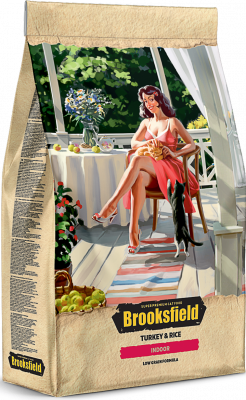 Brooksfield Adult Cat Indoor Turkey 2кг индейка и рис сухой для кошек живущих в помещении фото