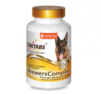 Unitabs Brewers Complex с Q10 для крупных собак 200 таб. фото