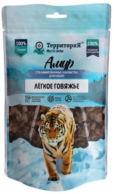 ТерриториЯ Амур 0,03кг Лёгкое говяжье лакомство сублимированное для кошек фото