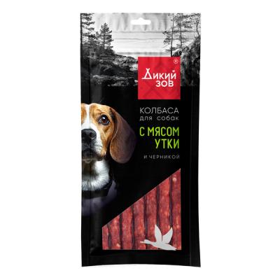 TitBit 0,085кг Дикий Зов колбаса с мясом утки и черникой для собак фото