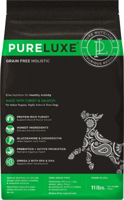 PURELUXE 18,14кг Элитное Питание для собак активных с индейкой и лососем (939549) фото