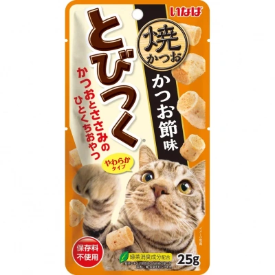 Inaba Tobitsuku Yakikatsuo 0,025кг со вкусом кацуобуси лакомство для кошек фото