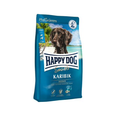 Happy Dog Supreme Sensible Karibik 2,8кг морская рыба с картофелем беззлаковый сухой для собак средних и крупных пород при пищевой аллергии