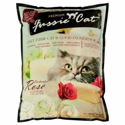 Наполнитель (Fussie Cat) 10л Роза комкующийся
