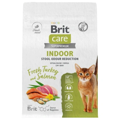Brit Care Cat Superpremium Indoor 7кг индейка лосось сухой для уменьшение запаха стула (5066124) фото