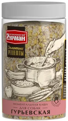 102103003 Каша для собак Четвероногий гурман "Золотые Рецепты. Гурьевская", 300 г