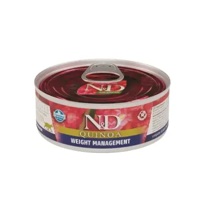 Farmina (Фармина) N&D Cat Quinoa 0,080кг с киноа консерва контроль веса для кошек (102192)