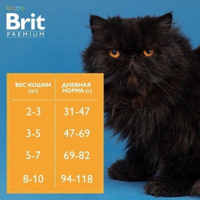 Brit Premium Cat Indoor 0,4кг курица сухой для кошек домашнего содержания (5049233) фото
