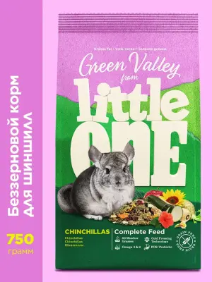 Little One 0,75кг Зеленая долина корм из разнотравья для шиншилл фото
