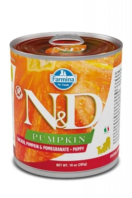 Farmina (Фармина) N&D 0,285кг DOG CHICKEN, PUMPKIN&POMEGR PUPPY с тыквой, курицей и гранатом для щенков  фото