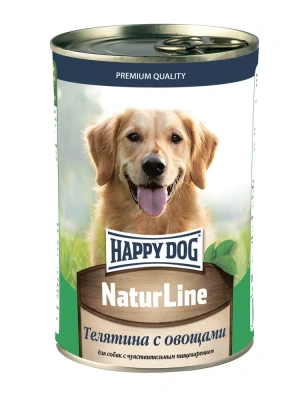 Happy Dog Natur Line 0,410кг телятина, овощи консервы для собак (741084) фото