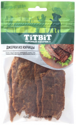 TitBit 0,07кг Меню от Шефа джерки мясные из курицы фото